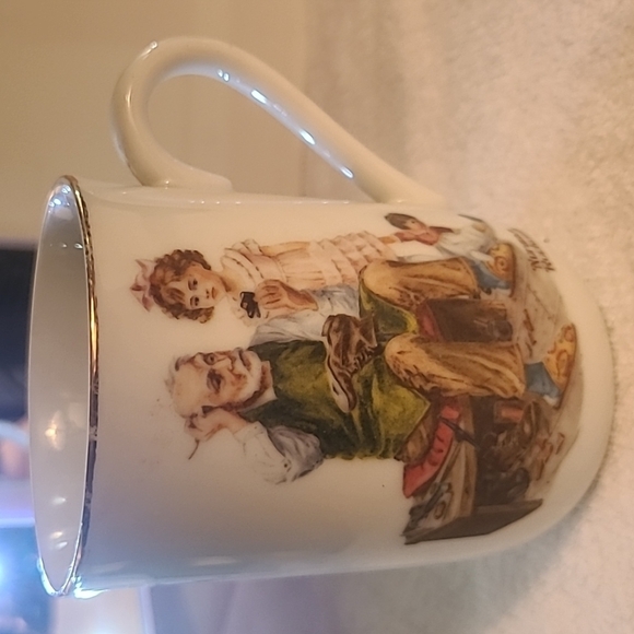 Norman Rockwell the cobbler 1982 vintage mug - Picture 1 of 6